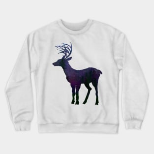 Galaxy deer silhouette Crewneck Sweatshirt